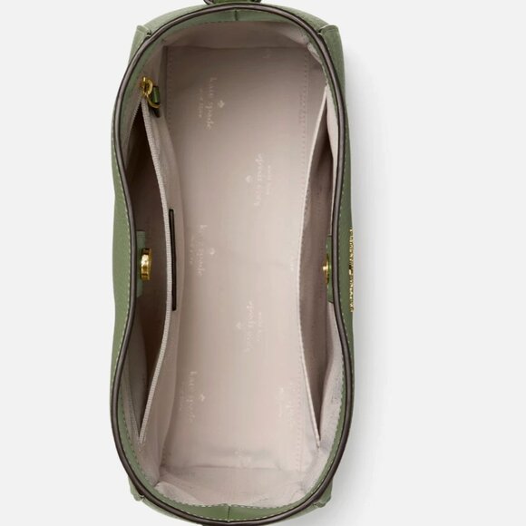 New Kate Spade Juliette Medium Bucket Pebble Leather Cedar Stand - Picture 4 of 4